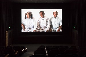 Carriageworks, Nguyen Trinh Thi, 'Letters from Panduranga' (2015). Single-channel video, colour and black-and-white, sound. 35 mins. Installation view: 21st Biennale of Sydney, Carriageworks, Sydney (16 March–11 June 2018). Courtesy the artist. Photo: silversalt photography.